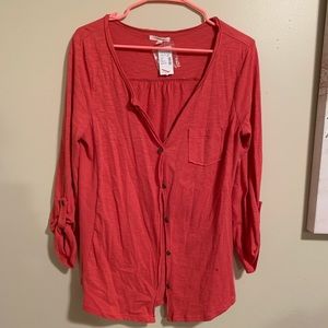 NWT Orange cardigan top